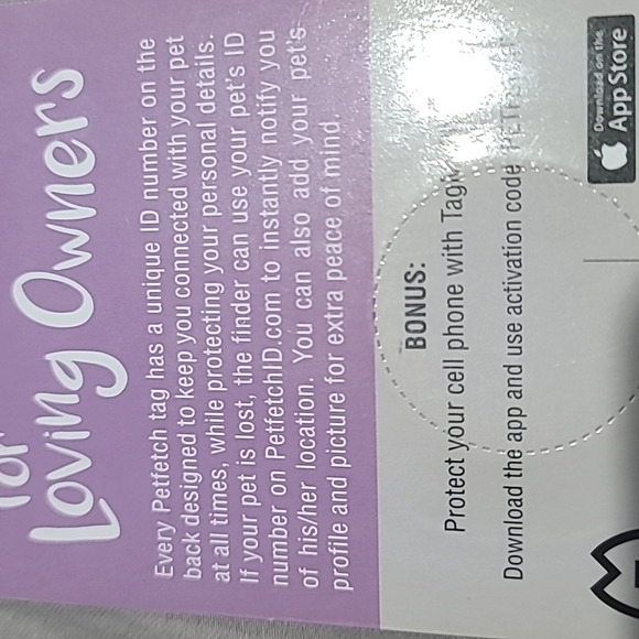 PET FETCH dog tag - Picture 3 of 3